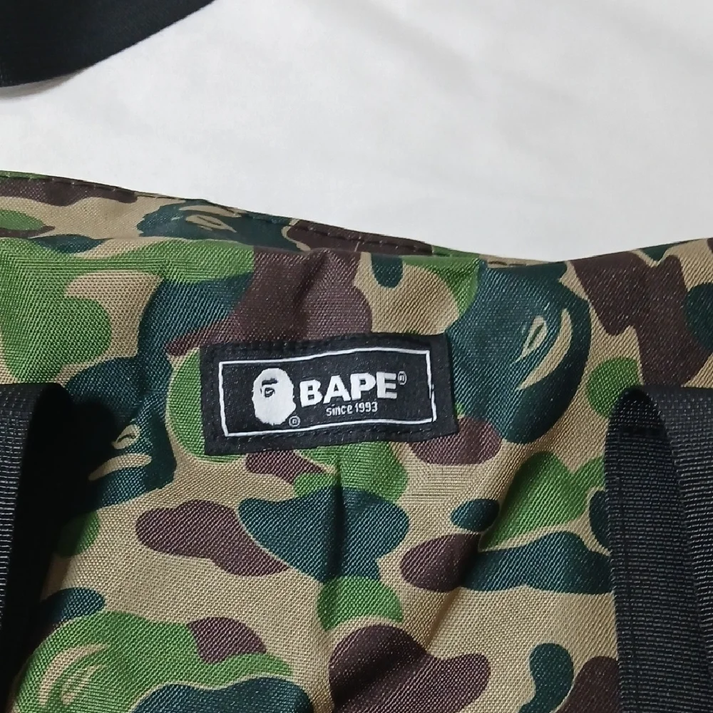 Bape Green Camo Duffel Bag
